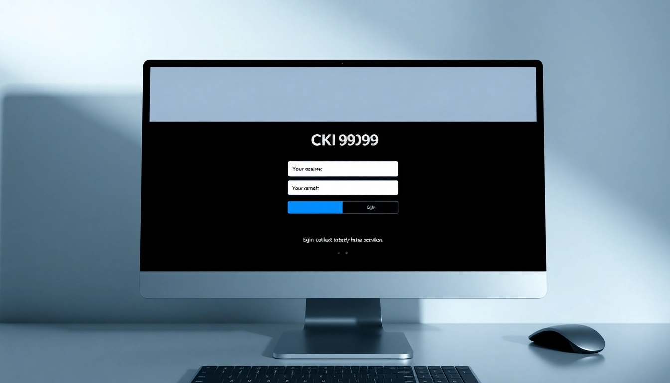 CK999 login page with secure sign-in form, user-friendly design, highlighted login fields for quick access.