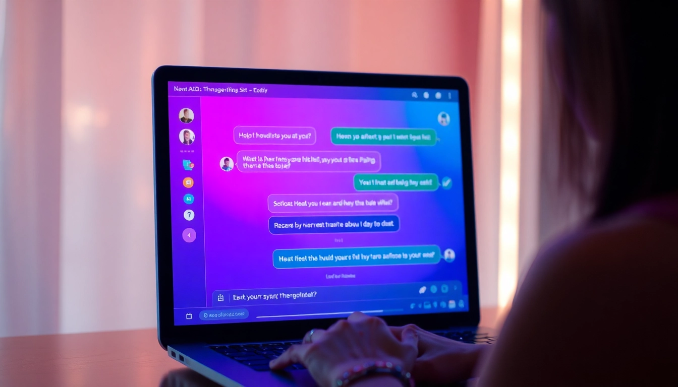 A digital chat interface displaying an engaging AI conversation.
