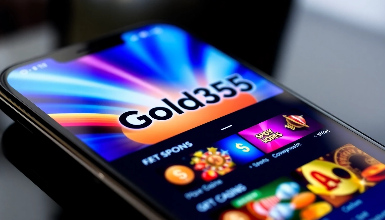 Using the Gold365 app to place live sports bets and enjoy casino games seamlessly on your mobile device, with quick access and engaging visuals for users.