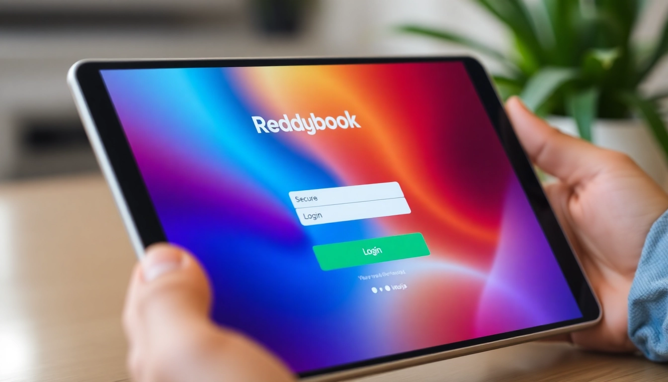 Secure Reddybook login page showing username and password fields, emphasizing quick access to betting and gaming platform, designed for easy navigation and trustworthiness.