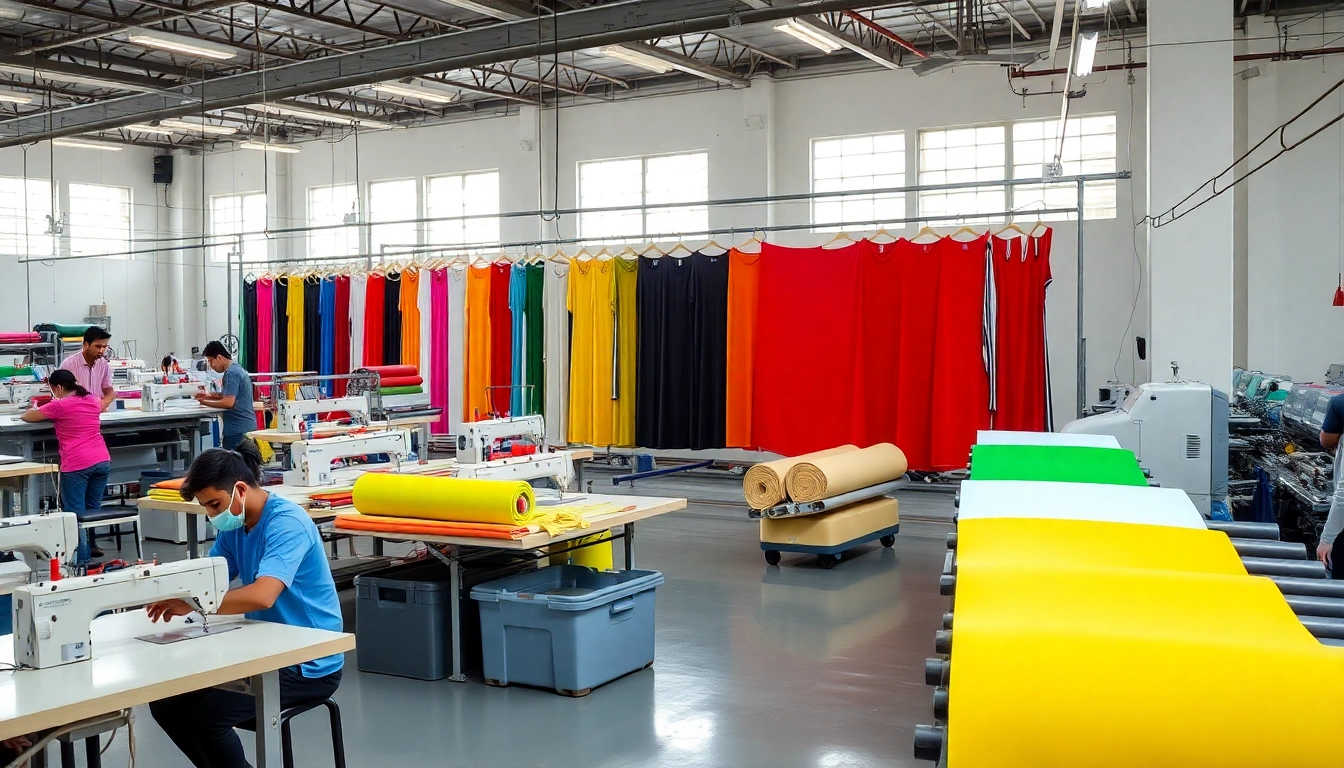 Reliable clothing factory in Sialkot producing custom sportswear with modern machinery and skilled artisans, emphasizing quality and sustainability for brands.