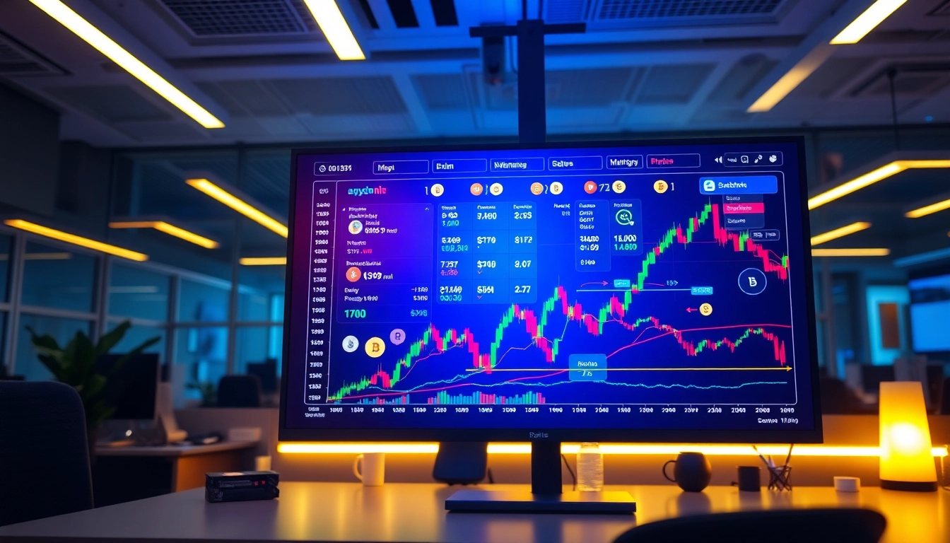 Crypto news digital trading scene with cryptocurrencies and market graphs highlighting recent
