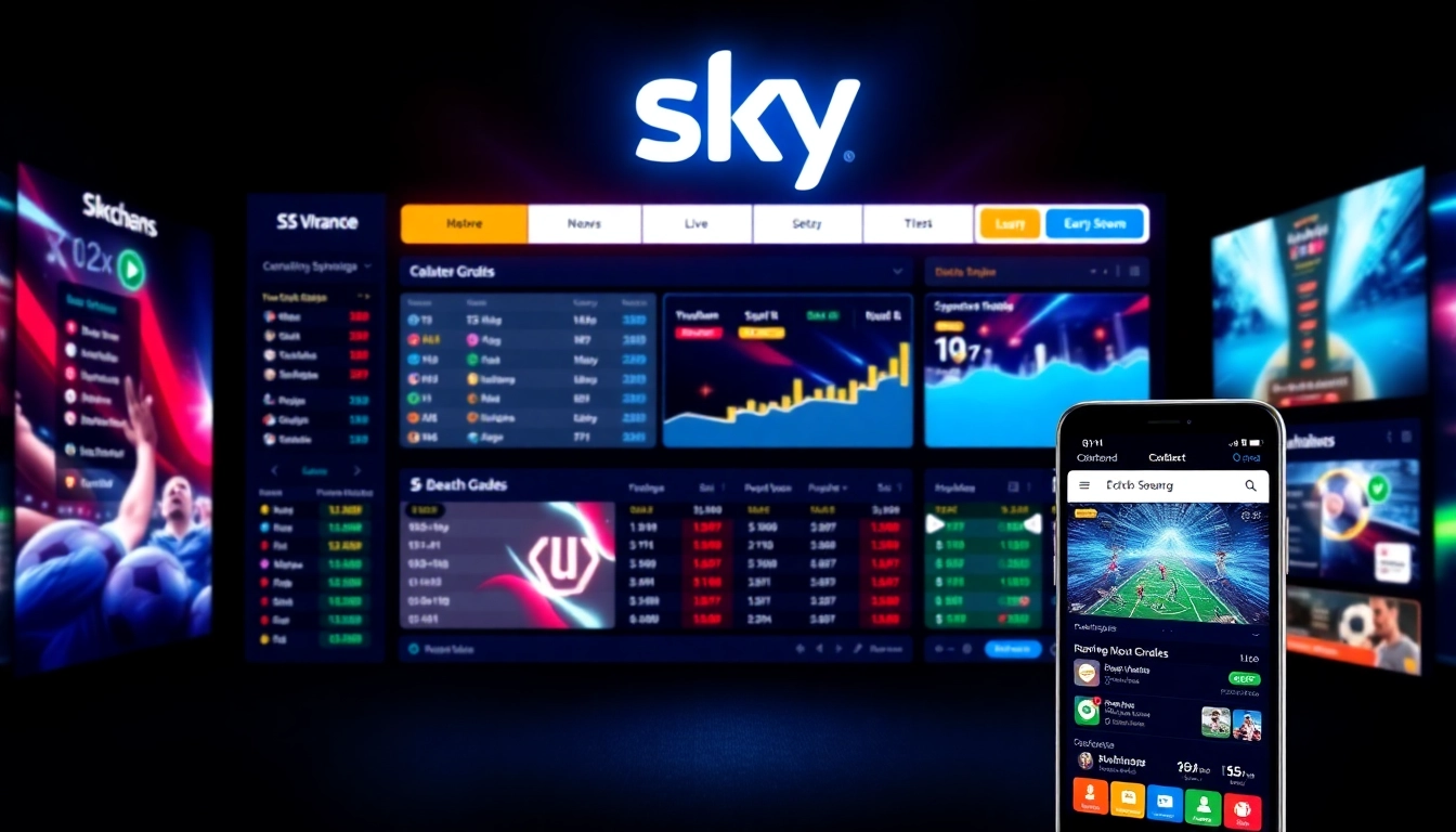 Sky Exchange online betting platform displaying live sports odds and casino games for Indian users