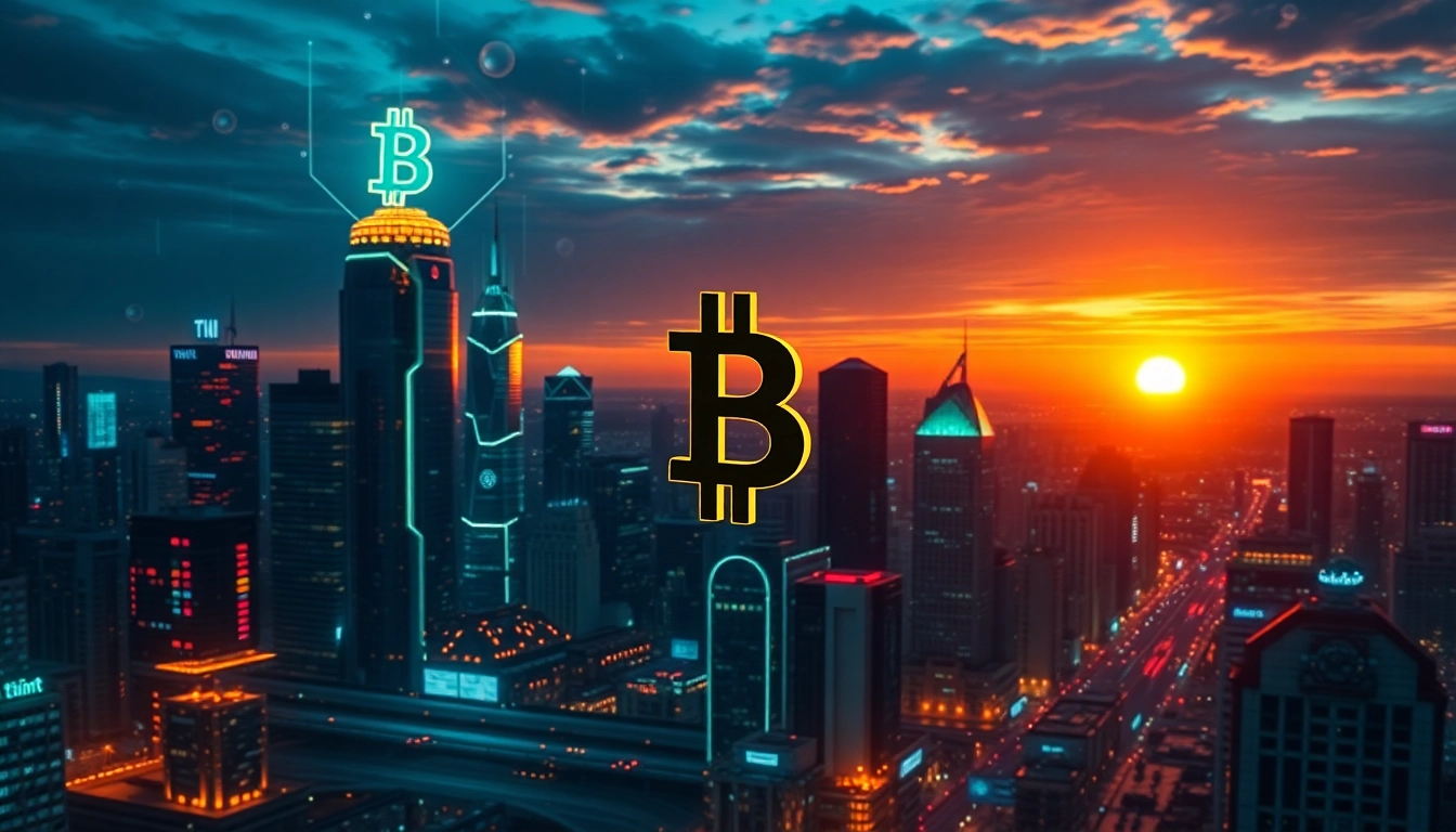Comprehensive crypto news coverage visual with Bitcoin, Ethereum, and blockchain icons