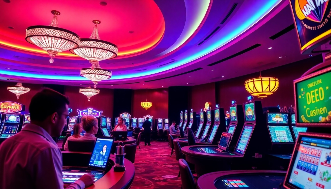 Guvenilir casino siteleri showing a lively casino table with real dealers and digital screens